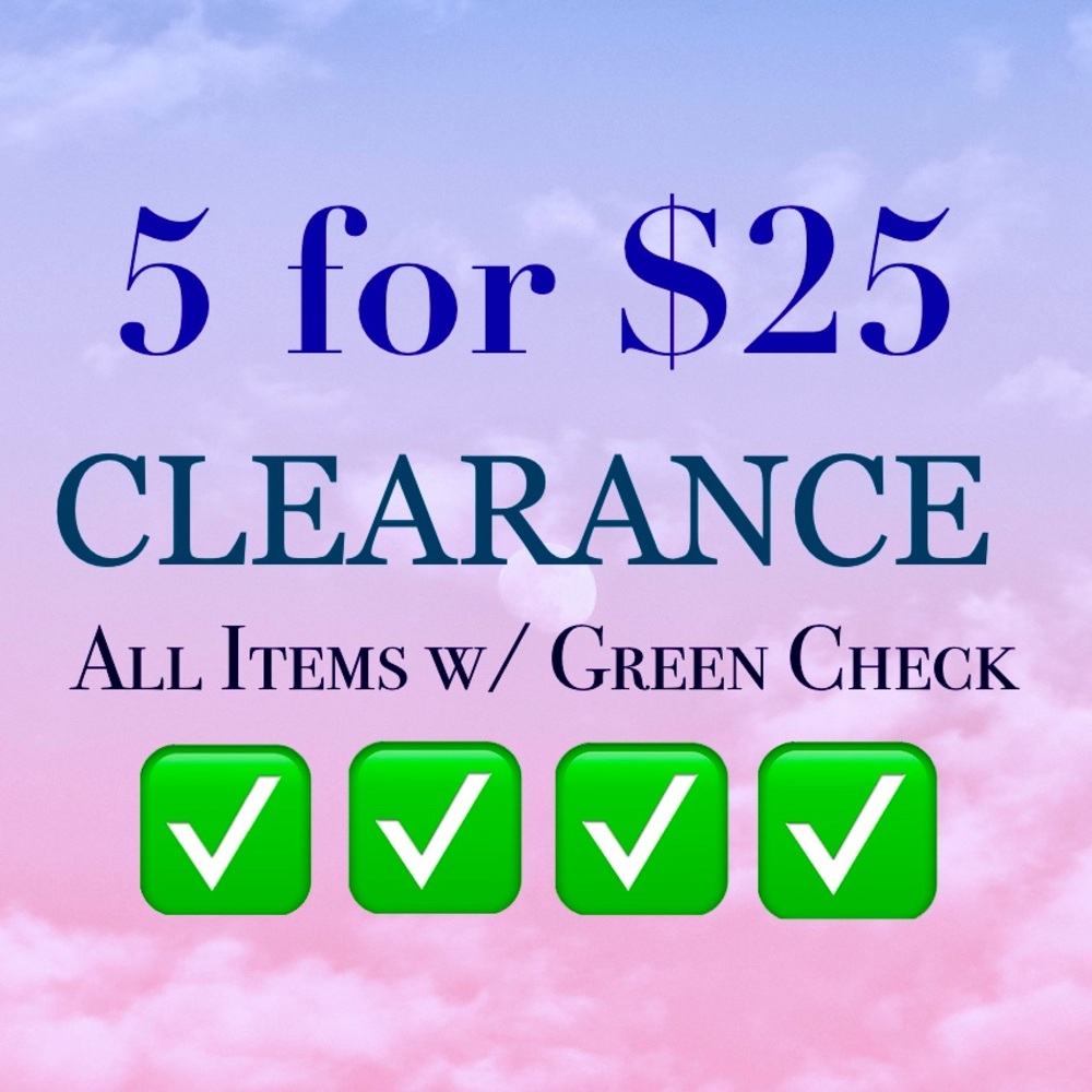 ✅5 for $25 closet clearance!✅